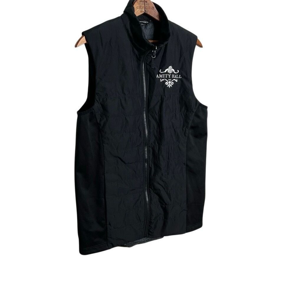 Port Authority NWOT Amity Hall NYC Full Zip Mock Neck Puffer Vest Black Small - Picture 3 of 9